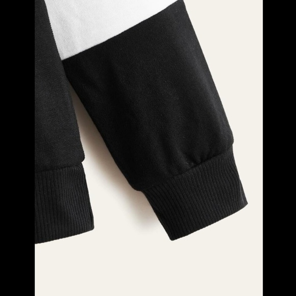 Leopard Colorblock Round Neck Sweatshirt. - Picture 4 of 6